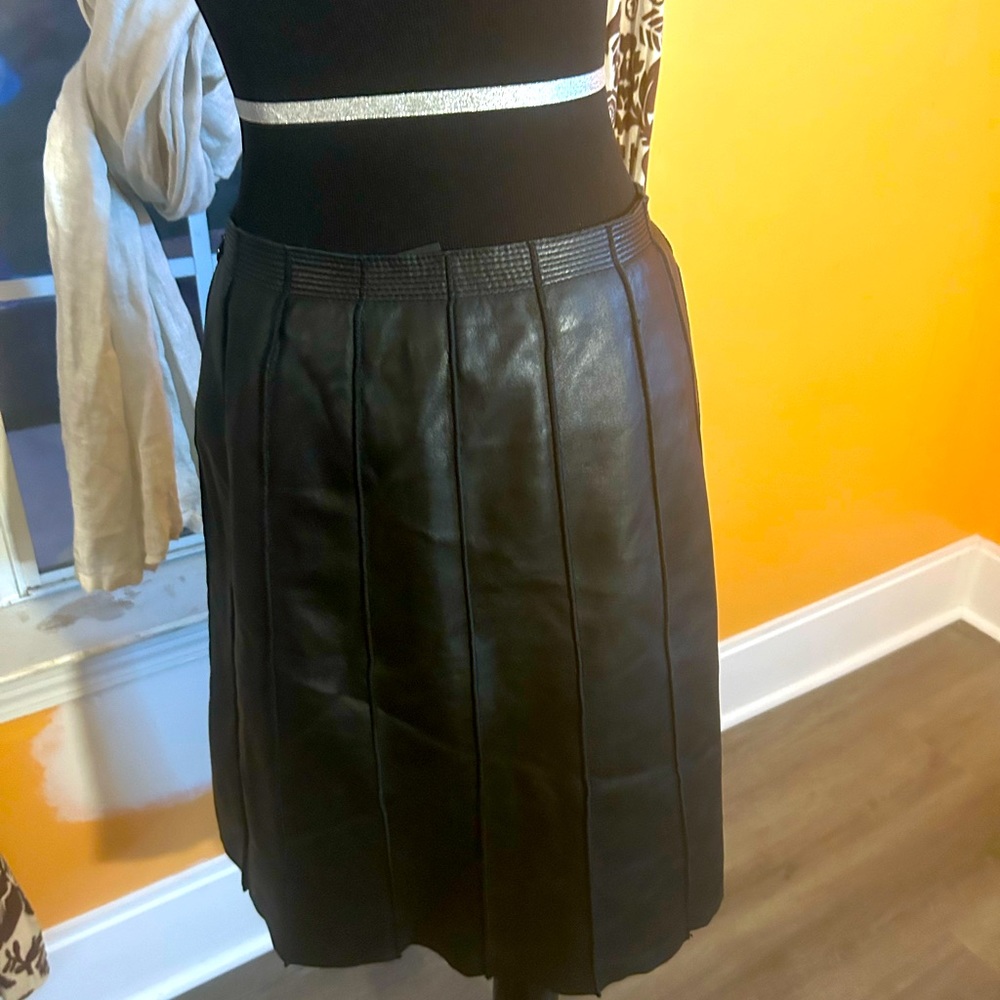 Black Leather Skirt
